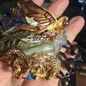 Kirk’s Folly by Josephine Wall “Spirit of Flight” stretch bead bracelet